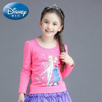 绿盒子童装迪士尼女童冰雪奇缘甜趣梦幻T恤FQ502002