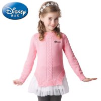 迪士尼正品 迪士尼公主 精致优雅网纱下摆毛衣RQ508003
