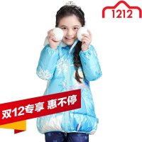 迪士尼正品 迪士尼冰雪奇缘女童浪漫童话羽绒服秋冬新款FD512003