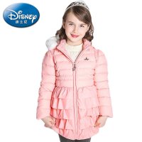 迪士尼正品 迪士尼公主 梦幻甜美的长款修身羽绒绒服RD512013