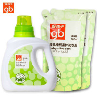 好孩子婴儿洗衣液goodbaby橄榄柔护洗衣液1L+500ml*2特惠装X4102