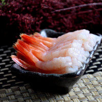 怡鲜来 北极甜虾刺身30尾 去头去壳 日式刺身料理 即食 赠送芥末酱油