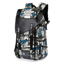 迪嘉乐 男士双肩包 潮流时尚个性韩版青年学生电脑包书包旅行包