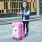 迪嘉乐(DIJIALE)儿童拉杆箱万向轮女宝宝公主旅行箱卡通行李箱男19寸涤纶硬箱
