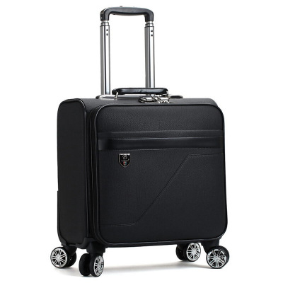 迪嘉乐小型旅行箱女年皮箱韩版时尚登机18寸小行李皮质拉杆箱男士