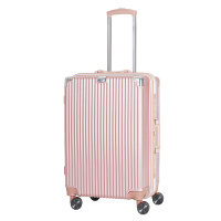迪嘉乐新款学生铝框拉杆箱行李箱万向轮大容量复古旅行箱小清新登机箱