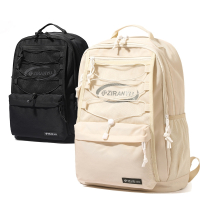 迪嘉乐新款中小学生韩版简约书包男女减负大容量轻盈防泼水双肩包时尚背包