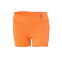 super.natural 瑞士 高弹透气快干 女子亮橙色跑步cool羊毛短裤