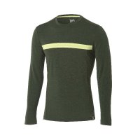 super.natural 瑞士 运动时尚 男子军绿色训练cool羊毛T恤