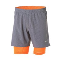 super.natural 瑞士 跑步免穿内裤 男子银灰色含塑腿内搭短裤