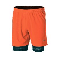 super.natural 瑞士 跑步免穿内裤 男子橙色含塑腿内搭短裤