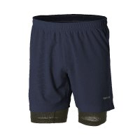 super.natural 瑞士 跑步免穿内裤 男子深蓝含塑腿内搭短裤