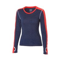 super.natural 瑞士 运动时尚 女子深蓝麻灰cool羊毛T恤