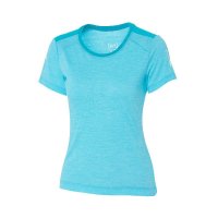 super.natural 瑞士 运动快干 女子浅蓝色cool羊毛跑步T恤