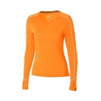 super.natural 瑞士 恒温舒适 女子亮橙色cool羊毛运动T恤