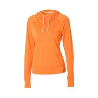 super.natural 瑞士 宽松舒适 女子亮橙色cool羊毛带帽T恤