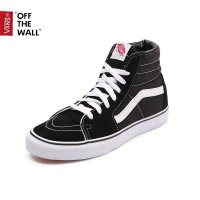 VANS/范斯 男鞋女鞋 SK8-Hi 高帮情侣经典款板鞋运动鞋黑色 VN-0D5IB8C 保罗