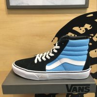新款VANS/范斯蓝色/黑色男款板鞋万斯高帮休闲鞋SK8-Hi|VN-0KYA4IH
