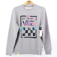 vans范斯2017春季男款运动休闲圆领套头卫衣VN0A33UU4OU/VN0A33UUBLK