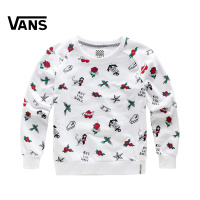Vans/范斯春季白色/黑色刺青涂鸦印花/女款套头卫衣|VN0A33YUM6Q/VN0A33YUKVX