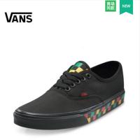 创意涂绘系列Vans/范斯黑色中性款休闲帆布鞋VN0A38EMMOQ