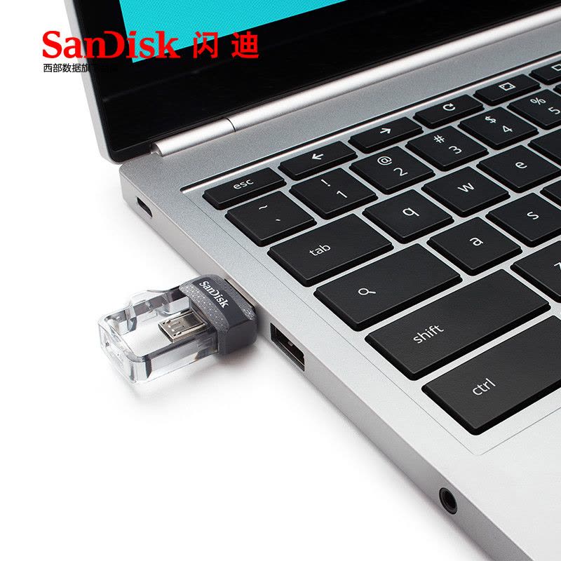 闪迪(SanDisk)高速酷捷 OTG 双接口USB3.0 安卓手机 U盘 128GB图片