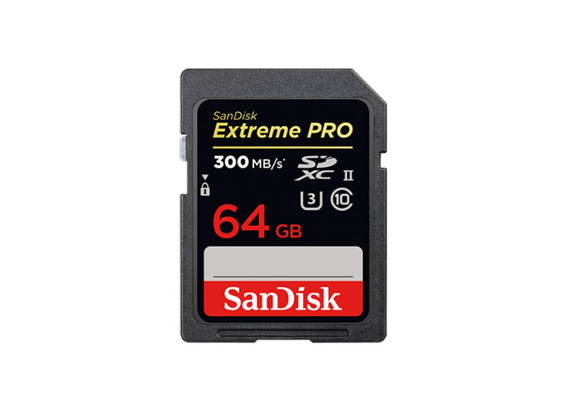 闪迪(SanDisk)高速SDXC UHS-II存储卡 64GB 读速300MB/s 写速260MB/s