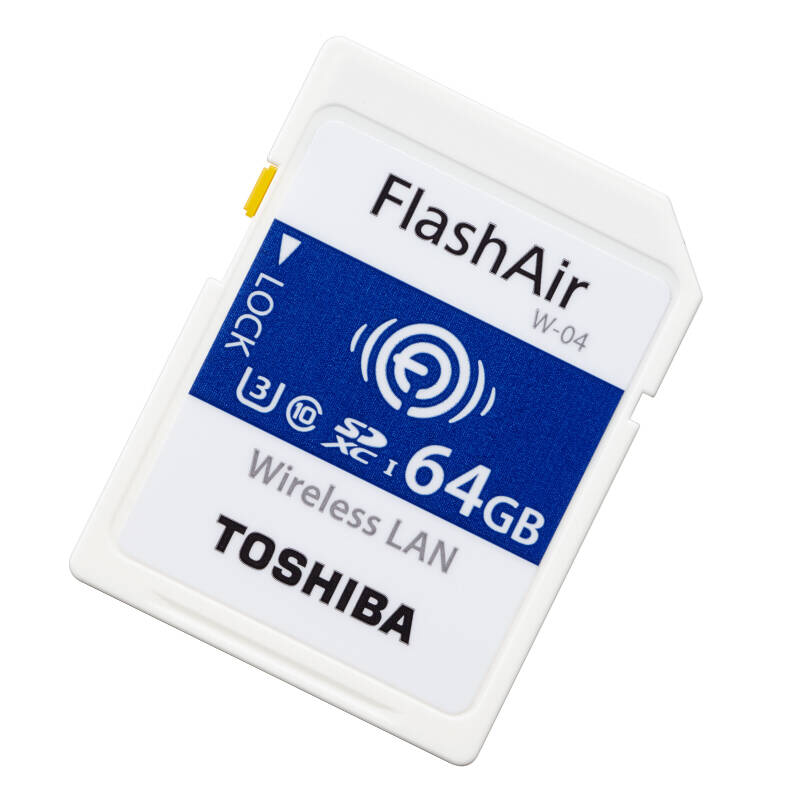 东芝（TOSHIBA)64G FlashAir 第四代无线Wifi SDXC存储卡U3 Class10 支持4K SD卡