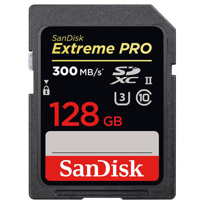 闪迪（SanDisk）128GB 读速300MB/s 写速260MB/s 高速SDXC UHS-II存储卡 V30U3