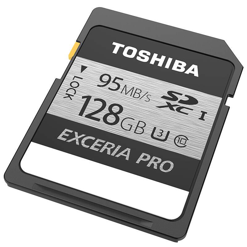 东芝(TOSHIBA）128GB 读95M/S-写75M/S SDXC Class10 U3 高速 支持4K SD存储卡