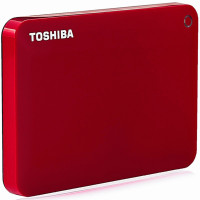 东芝(TOSHIBA)V9 支持备份和加密 CANVIO高端系列 2.5英寸 移动硬盘(USB3.0)2TB(活力红)