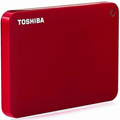 东芝（TOSHIBA）V9 支持备份和加密 CANVIO高端系列 2.5英寸 移动硬盘（USB3.0）2TB（活力红）