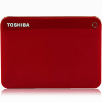 东芝(TOSHIBA)V9 支持备份和加密 CANVIO高端系列 2.5英寸 移动硬盘(USB3.0)2TB(活力红)