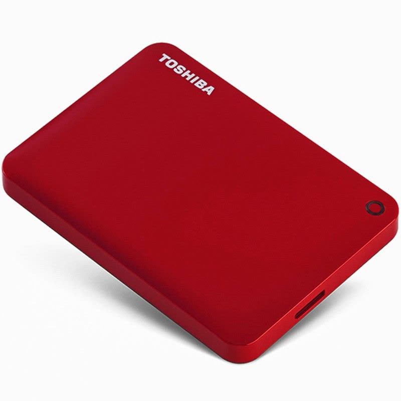 东芝(TOSHIBA)V9 支持备份和加密 CANVIO高端系列 2.5英寸 移动硬盘(USB3.0)2TB(活力红)图片