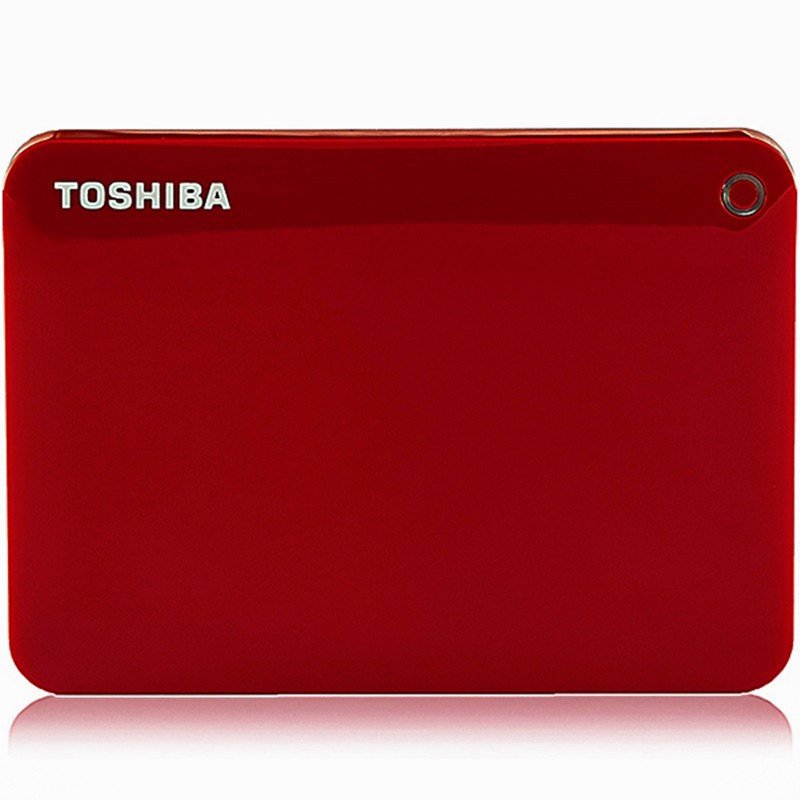 东芝（TOSHIBA）V9 支持备份和加密 CANVIO高端系列 2.5英寸 移动硬盘（USB3.0）1TB（活力红）