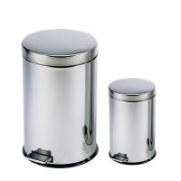 建新 JIAN XIN 不锈钢脚踏垃圾桶套装 3L+12L