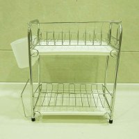 建新 JIANXIN 不锈钢双层碗碟架、碗碟沥水架、厨房置物架 SR321-P