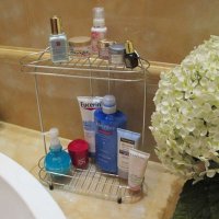 建新 JIAN XIN 不锈钢浴室置物架 厨房置物架 二层三角架 SR01