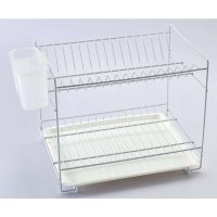 建新 JIAN XIN 喷漆双层碗碟架、碗碟沥水架、厨房置物架 SR194-P