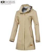 KROCEUS/科诺修思户外女子休闲外套防水透气中长款风衣18423