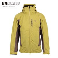 KROCEUS男士防水防风三合一保暖透气可拆卸抓绒两件套冲锋衣19016/19014