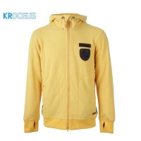 KROCEUS/科诺修思男子户外时尚柔软保暖透气连帽抓绒衣19042