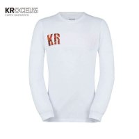 Kroceus科诺修思男式贴布绣T恤咖啡纱吸湿速干除异味抗春夏新品22045