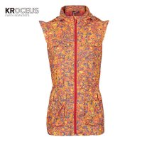 Kroceus2015春夏新款女式主题印花尼丝纺马甲 22153