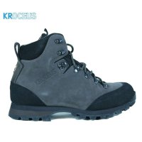 KROCEUS男子高帮户外防滑耐磨进口牛皮防水徒步登山鞋CSEU12B402