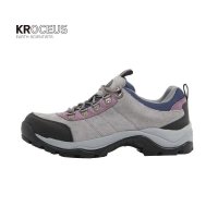 kroceus女式EVA中底低帮反毛皮透气防水徒步户外登山鞋ESEL11B403