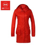 KR地球科学家户外2016春季女式长款轻薄防泼水易收纳皮肤衣24168