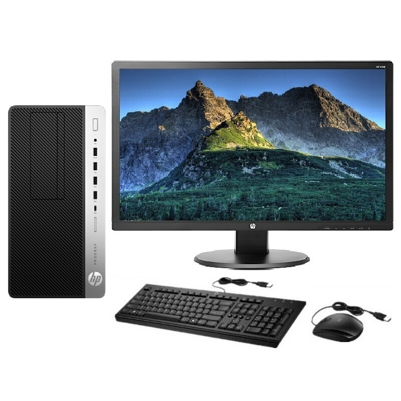 惠普(hp)prodesk 600 g3 mt 商务办公台式机电脑i5-7500 4g 1tb  20