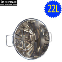 乐创/lecon 多功能全钢商用豆浆机22L升全自动大容量型五谷现磨渣浆分离磨浆机