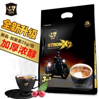 越南原装进口 中原g7咖啡1200g 三合一浓醇 三合一咖啡48条 特浓速溶咖啡粉袋装 学生熬夜冲饮加班下午茶